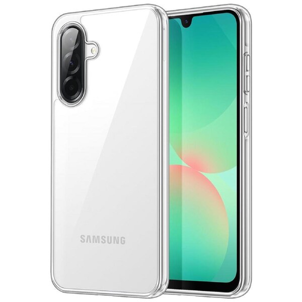 Galaxy A26 5G Ultra Slim Crystal Clear Premium TPU Gel Back Case by MEZON – Shock Absorption, Wireless Charging Compatible (Galaxy A26 5G, Gel)
