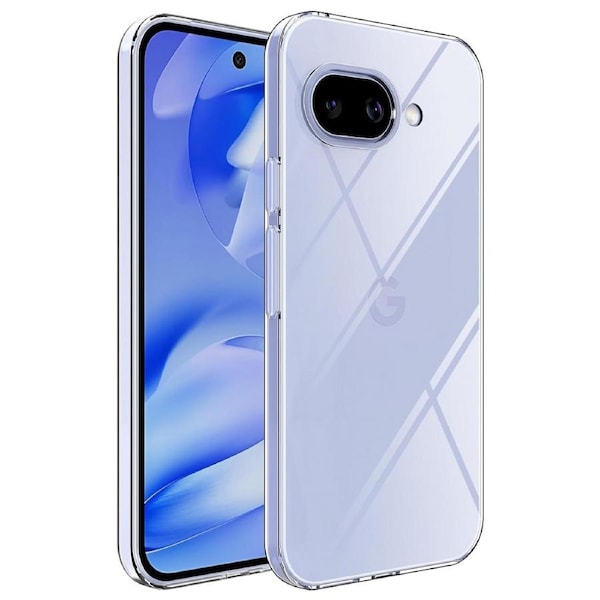 Google Pixel 9a (6.3”) Ultra Slim Premium Crystal Clear TPU Gel Back Case by MEZON – Shock Absorption, Wireless Charging Compatible (Pixel 9a, Gel)