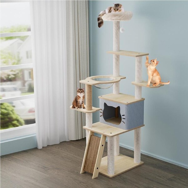 Pawz Cat Tree Tower Scratching Post Scratcher Condo House Bed Toy Furniture