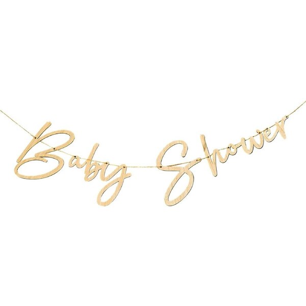 Ginger Ray Wooden Botanical Baby Shower Letter Banner