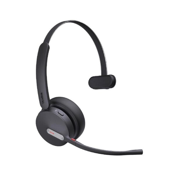 Yealink BH70 Bluetooth Wireless Mono Headset Microsoft Teams, 3 mic noise cancellation Talk time up to 35h BT51 C Dongle RMA ONLY