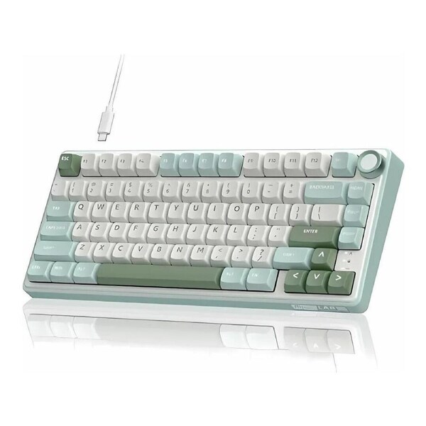 Royal Kludge R75 (24517) Wired RGB Mechanical Keyboard - Sky Cyan (Blue Switch)