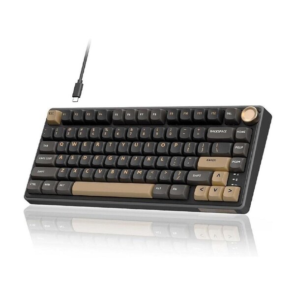 RK Royal R75 (23411) Wired RGB Hot Swap Mechanical Keyboard Phantom Brown Switch