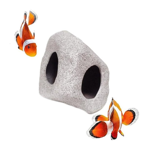 Aquarium Hideaway Rocks for Aquatic Pets to Breed Play and Rest Aquascape Decor Stones-WWM2