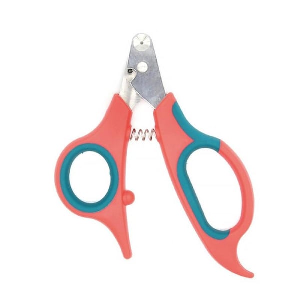 Pet Nail Clipper The Worry-Free Grooming Nail Clippers for Cats Birds Reptiles and Small Animals-Red