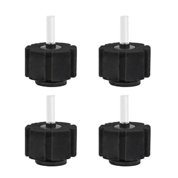 4Pcs Aquarium Sponge Filter Breeding Fry Betta Shrimp Nano Fish Tank With Replace Cotton Wick Black-XY280