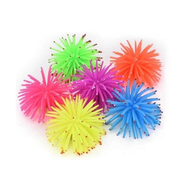 6 Pcs Artificial Sea Anemone Glowing Fake Coral Ornament Aquarium Fish Tank Decoration-Mixed Color