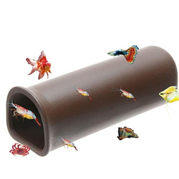 Aquarium Ornament Cave Ceramic Fishes Shrimp Spawning Breeding Shelter-ST-139
