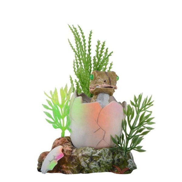 Little Dinosaur Hatching Out Aquarium Ornament Fish Tank Decoration-OJ06