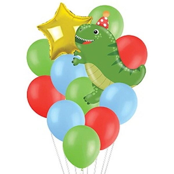 Dinosaur Birthday Party Helium Balloon Bouquet