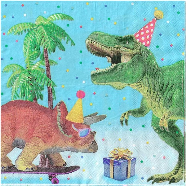 Dinosaur Birthday Party Napkins / Serviettes (Pack of 20)
