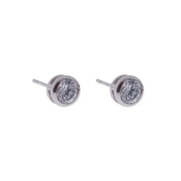 Rossan Fe4155 Round Cz Silver
