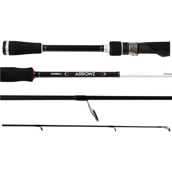 Atomic Arrowz Carbon Fishing Rod Estuary Spin 7ft 2 Piece 6 - 12lb Pound