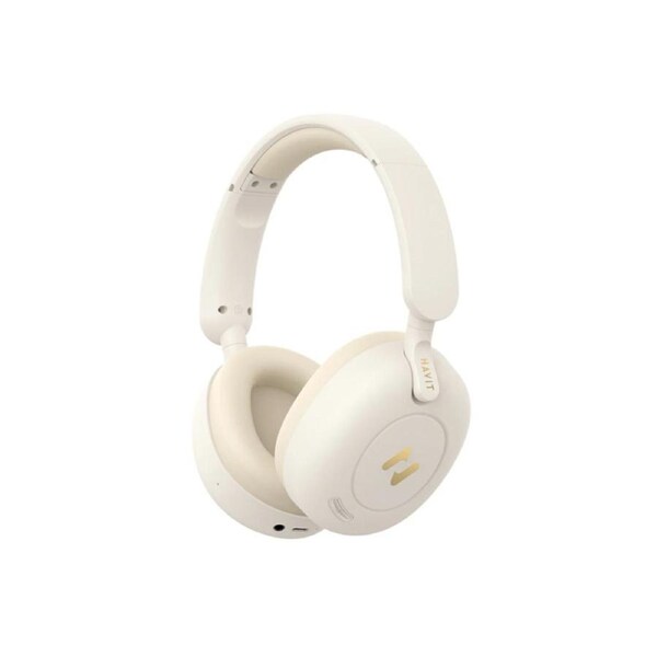 Havit Hybrid Active Noise Cancellation Wireless Headphone - Beige