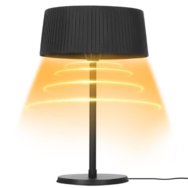 Advwin Electric Outdoor Heater, Infrared Freestanding Patio Heater, 1500W Outside Portable Heater with Tip-Over Protection, Benchtop Tabletop Heater for Garden, Balcony, Backyard Use