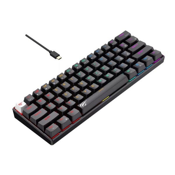 Havit 61 Key Mechanical Gaming Keyboard - Black