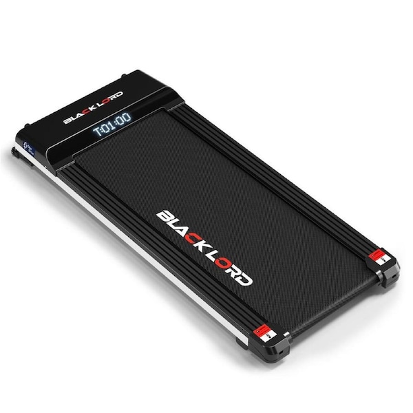 BLACK LORD Treadmill Electric Under Desk Walking Pad 410mm Black w/ Smart Watch