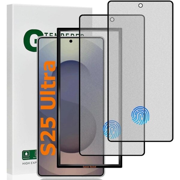 2 Pack Matte Anti Glare Tempered Glass Screen Protector for Galaxy S25 Ultra (6.9 inch)
