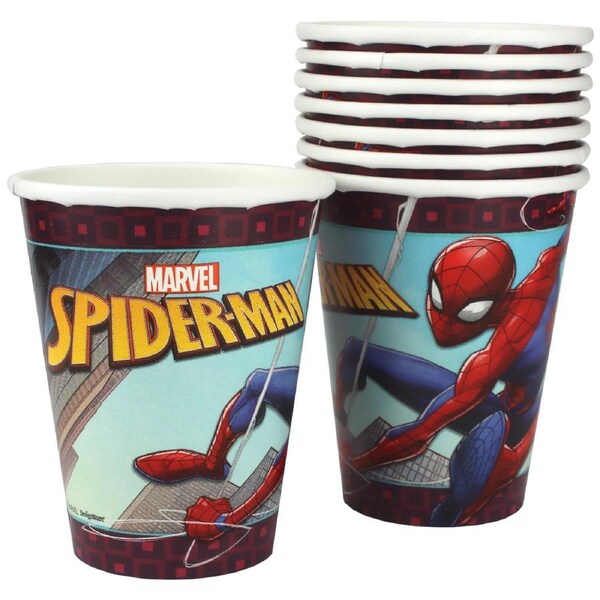 Spiderman Webbed Wonder Paper Party Cups (Pack of 8)