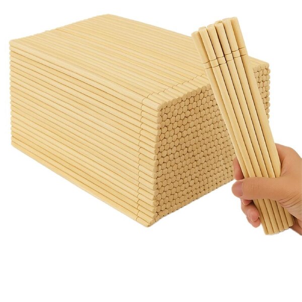 2000pcs Disposable 20cm Bamboo Chopsticks Eco Friendly Cutlery Extra Strong Bulk