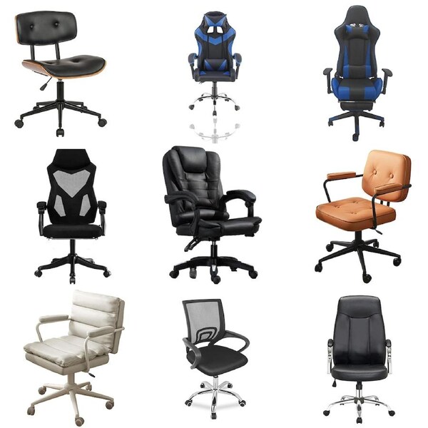 Home Office Chair Computer Swivel PU Leather Recliner Office Chair 884