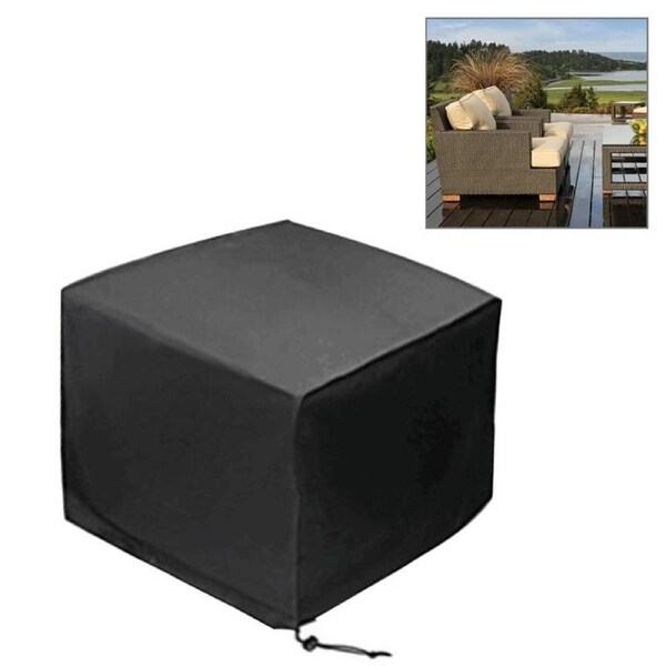 Waterproof Outdoor Furniture Set Cover - Anti-Uv Dust-Proof 210D Oxford Cloth - 325X208X58Cm - Black