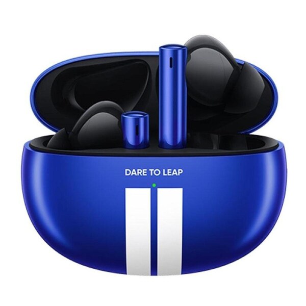 Blue Wireless Active Noise-Cancelling Earbuds For Sports