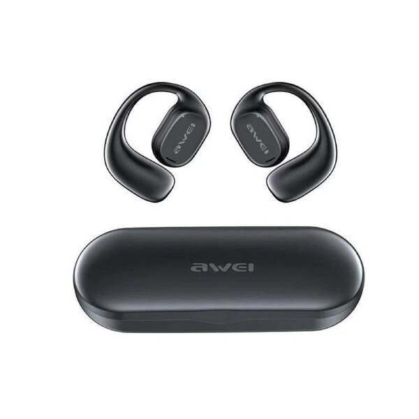 Black T69 Sport Tws Bluetooth Earbuds With Air Conduction
