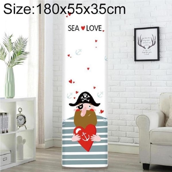 180X55X35Cm Pirate Fabric Dust Cover For Vertical Cabinet Air Conditioners
