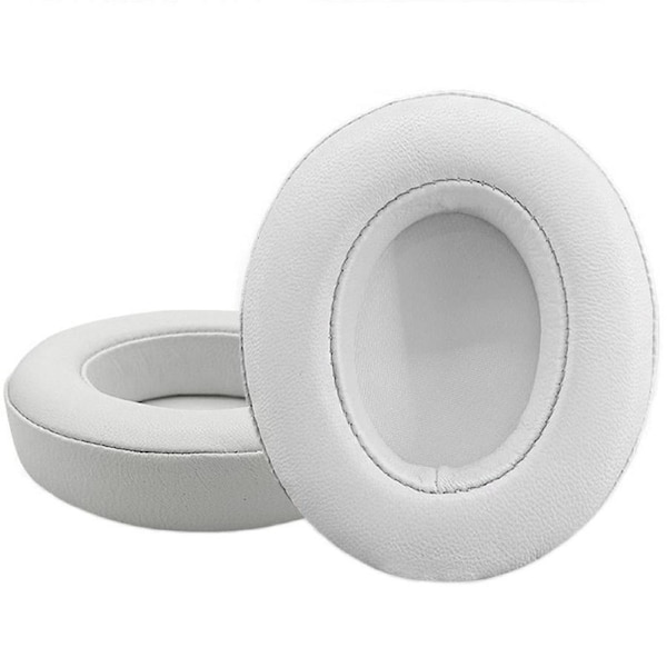 Breathable Leather Headphone Covers - 2 Pack For Beats Studio 2 / 3 - White Sheepskin