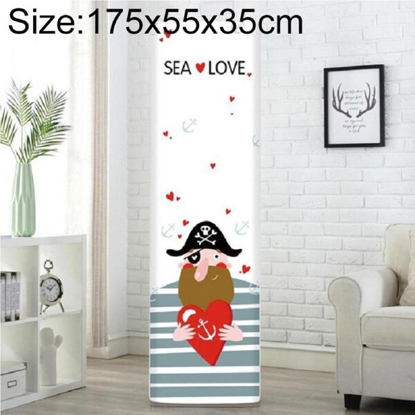 Complete Vertical Cabinet Air Conditioner Cover - Pirate Design 175X55X35Cm