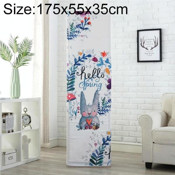 Rabbit Fabric Dust Cover For Vertical Cabinet Ac - 175X55X35Cm