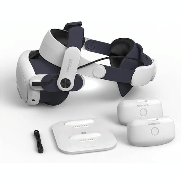 Meta Quest 3 Vr Head Strap With Dual Batteries