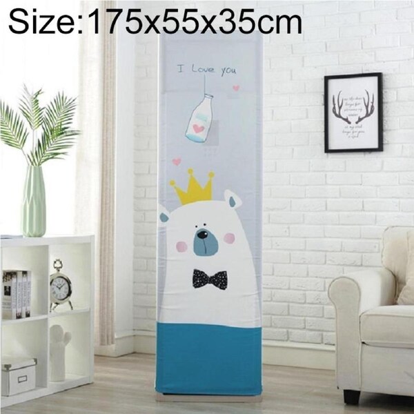 Love Bear Fabric Dust Cover - All-Inclusive Vertical Cabinet Ac - 175X55X35Cm