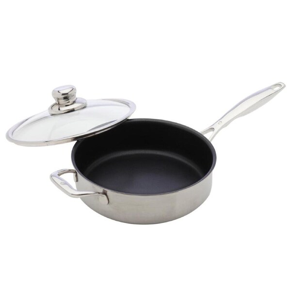 Swiss Diamond Nonstick Clad Induction 24cm 3L Saute Pan & Lid
