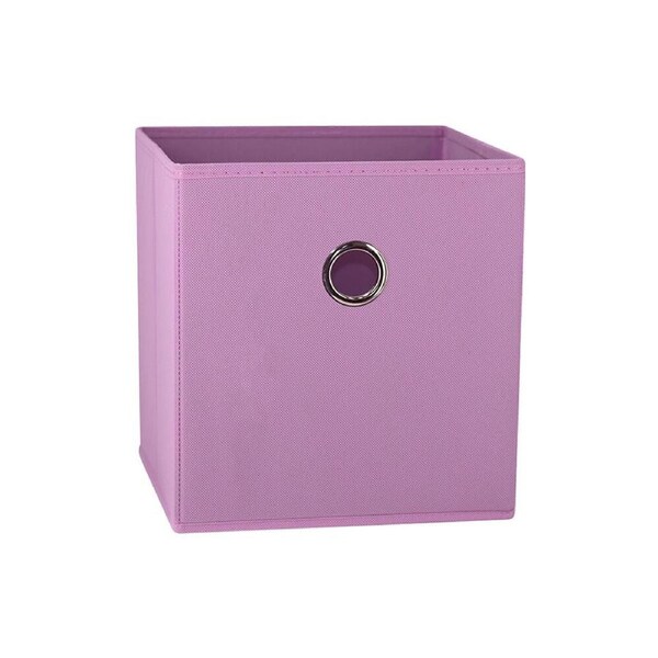 SORTI 27x28x27 CM Light Pink 1X Pack Foldable Folding Storage Cube Storage Box Bookcase Fabric Cube Toy Organiser