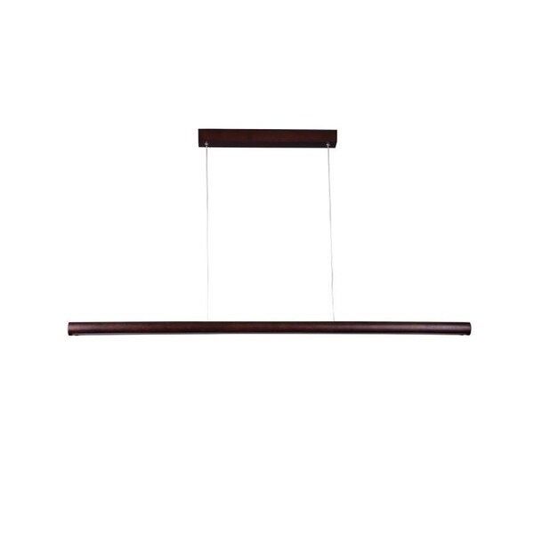 Meya Modern Sleek CCT LED Hanging Pendant Light Lamp Large Walnut