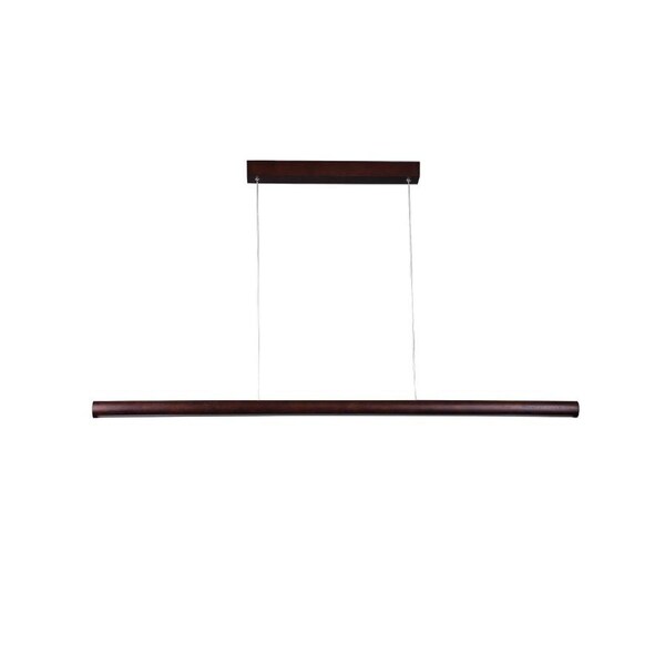 Meya Modern Sleek CCT LED Hanging Pendant Light Lamp Small Walnut