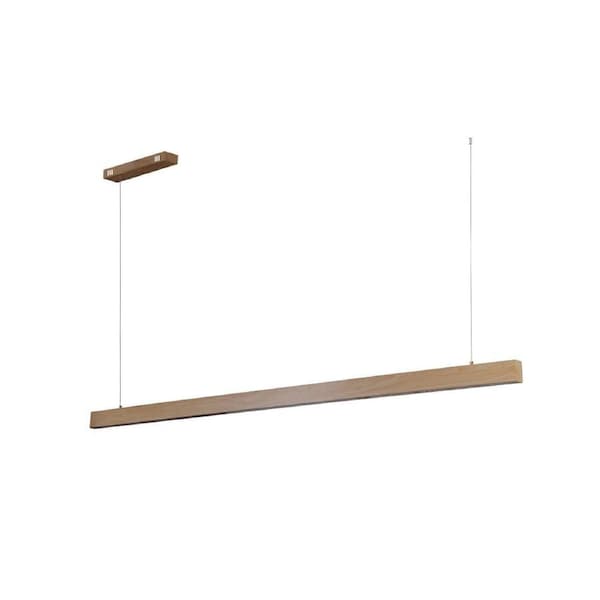 Lewis Modern LED Hanging Pendant Light Lamp Small Wood