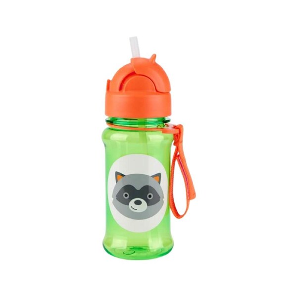 Skip Hop Zoo Tritan Renew Straw Bottle - Raccoon