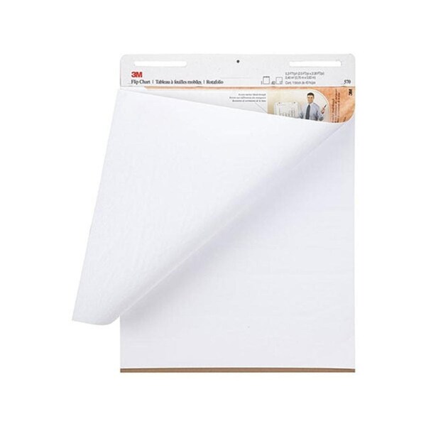 Post It Flip Chart White 635 X 762Mm Box Of 2