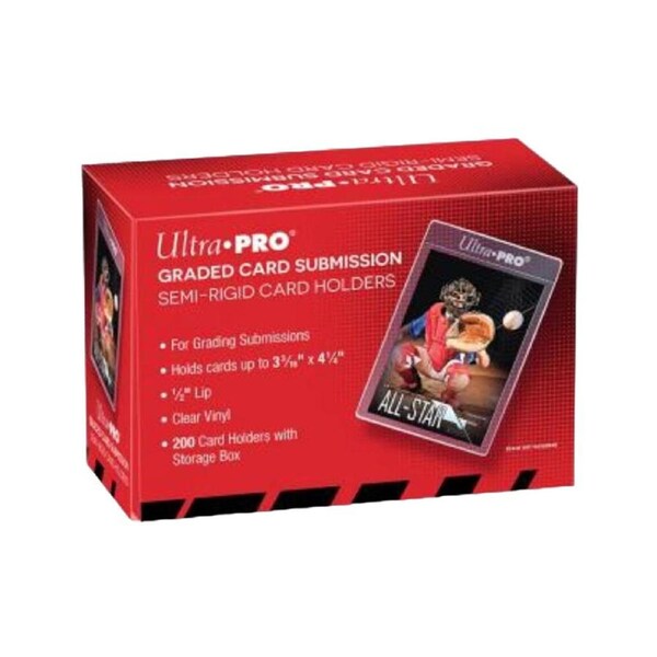 200pc Ultra Pro Semi Rigid 1/2" Lip Tall Kids/Children Card Sleeves Holder