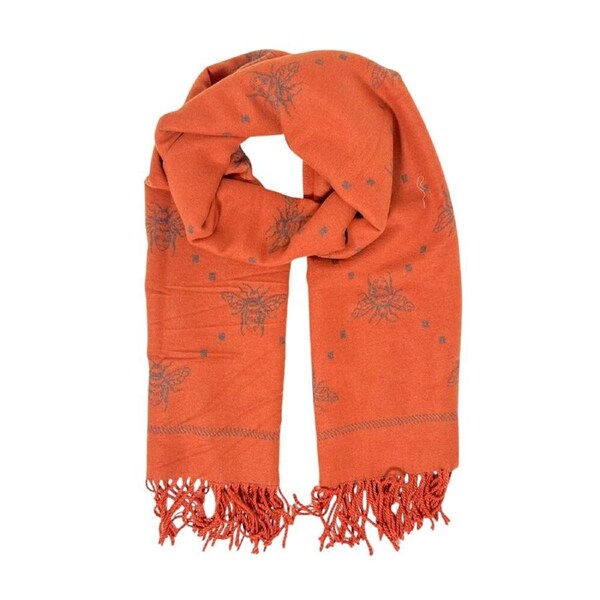 Urban Bella Bee Scarf Stylish Womens/Ladies Fashion Neck Wrap Burnt Orange