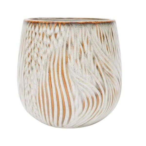 Urban Aria Minimalist Home Garden Decor Plant Pot White Planter Medium 14cm