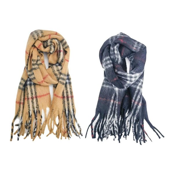 Urban Billie Scarf Stylish Womens/Ladies Neck Wrap/Cover Combo Set Camel/Black