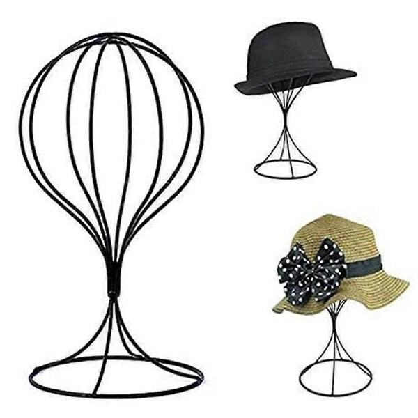 Classic Design Black Metal Hat Rack for Home Storage