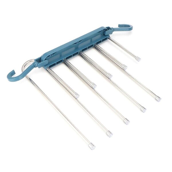 Multi-Layer Telescopic Folding Pants Hanger for Home Storage