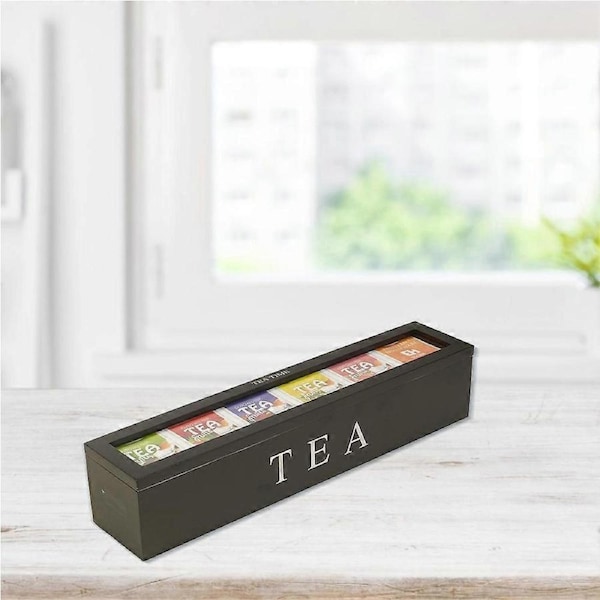 Wooden Tea Storage Box Coffee Tea Bag Storage Box Sugar Packet Storage Box Home Storage Container