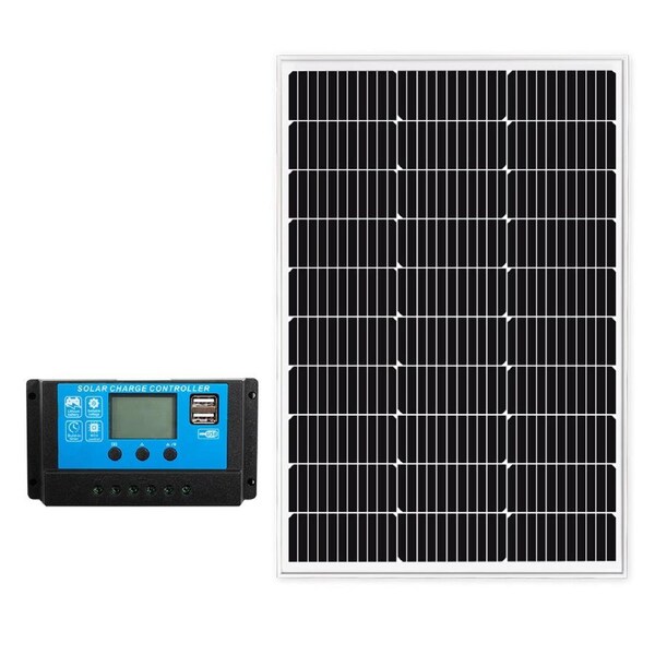 Mobi 12V 250W Solar Panel Mono Fixed Battery Portable Home Caravan Camping Charging Power