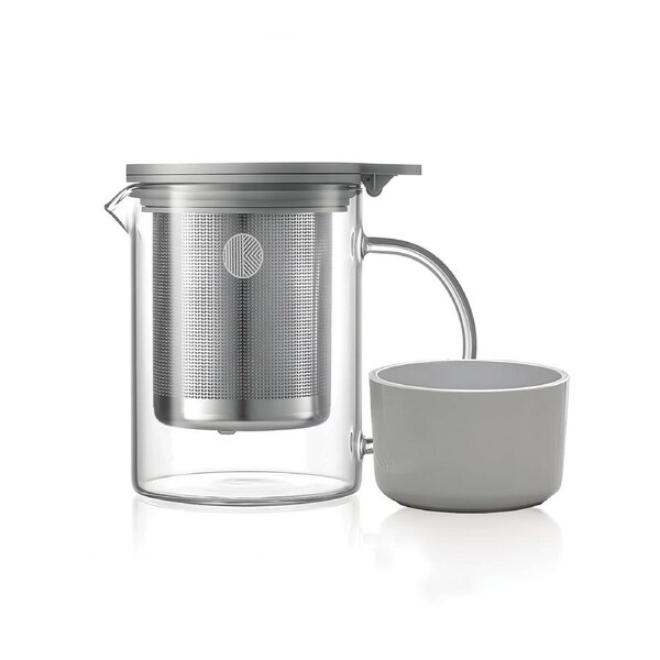 Buydeem Tea Pot Glass With Bracket 500ml